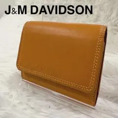 J&MDavidson 三つ折り財布 レザー J&Mデヴィッドソン キャメル系