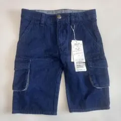 新品タグつき　コムサイズム　デニムハーフパンツ　100