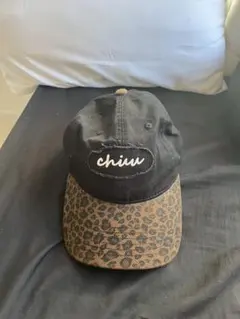 ヒョウ柄キャップ