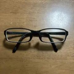 JINS ブラックフレーム メガネ(度あり)