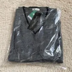 【新品未使用】a.v.v 　薄手ニットメンズ　グレー48 Lサイズ