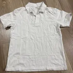 ユニクロ　白　ポロシャツ　M