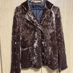 十*郎様 ブラウン ベルベット テーラードジャケット　新品未使用