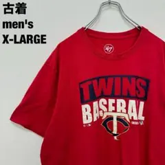 古着 フォーティーセブン Tシャツ MLB ミネソタツインズ 赤 XLのサムネイル
