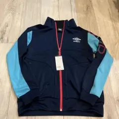 新品 アンブロ トレーニングジャージ トラックジャケット 白フットサルのサムネイル