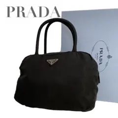 プラダ　三角ロゴ　ナイロン　ハンドバッグ　ブラック　 4891