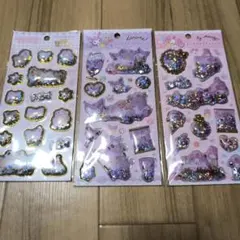 サンリオキラキラカプセルシール3枚セット