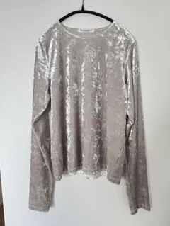 BEAUTY & YOUTH ベルベット長袖Ｔシャツ