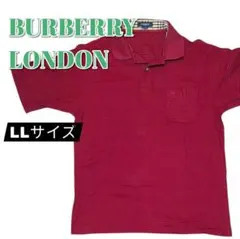 BURBERRY LONDON ポロシャツ 赤 LLサイズ 日本製