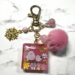 7351☆ シマエナガ　キーホルダー　チャーム　レジン　ハンドメイド 7351☆ シマエナガ キーホルダー チャーム レジン ハンドメイド - メルカリ