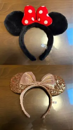 【2点セット】ミニーマウス　カチューシャ