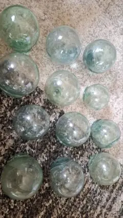 希少 小ガラス玉１２個セット