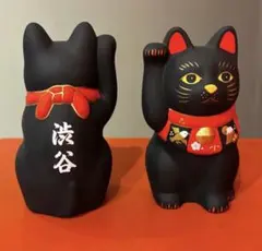 BEAMS 中外陶園 ご当地招き猫 渋谷限定 黒 - メルカリ