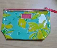 レモン オレンジ　柄ポーチ 中型 リリーピュリッツァー