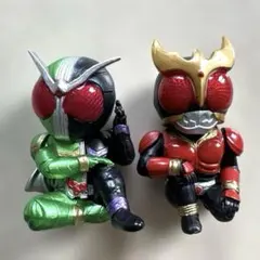 【まちぼうけ】仮面ライダーW 仮面ライダークウガ　2点セット　ガチャ