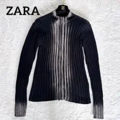 【ZARA】限定品 ベルリンエディション ジップアップ ドライバーズニットM