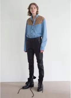 【KAIN様専用】ブラックレザー sunsea フリーマーケットパンツのサムネイル