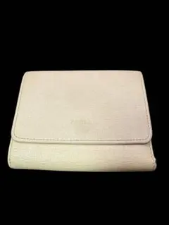 FURLA フルラ 三つ折り財布 ベージュ レザー コンパクトウォレット