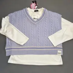 RICH MIX レイヤードニットカットソー 160㎝雑誌掲載アイテム新品未使用