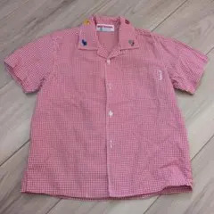 ミキハウス　半袖　チェックシャツ