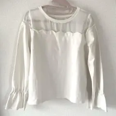 マジェシティクレゴン アイボリー フレアスリーブ 長袖カットソー S