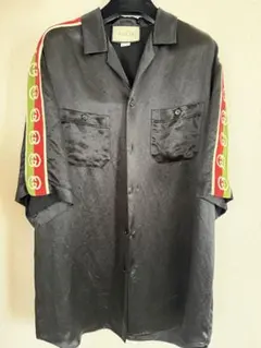 GUCCI グッチ GGロゴ オープンカラーシャツ - メルカリ