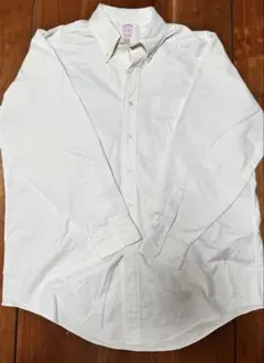 ブルックスブラザーズ　ボタンダウンシャツ USA 生成りアイボリー　16½-32