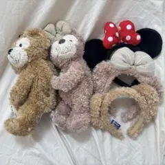 【ディズニーシー】　ダッフィー・シェリーメイポーチ＆カチューシャ