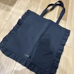 sale CELFORD フリル付きブラックトートバッグのサムネイル