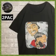 2PAC 鬼フェード トゥパック バンドtシャツ ラップT ラップt バンT 