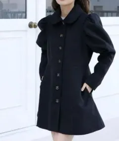 【完売品】ガーリッシュ　girlish カヌレコート　黒 2025年最新】girlish コートの人気アイテム - メルカリ