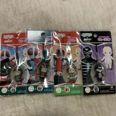 キュージョン　仮面ライダー　1号　2号 V3 ショッカー　キューピー　根付け