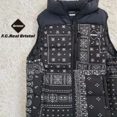 【未使用級】F.C.Real Bristol ブリストル ダウンベスト 黒のサムネイル