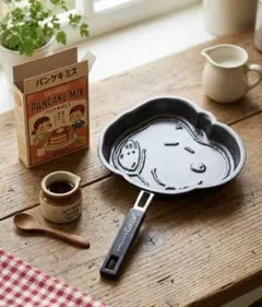 【未使用】スヌーピー 当りくじ パンケーキ用フライパン（2018年・IH非対応）のサムネイル