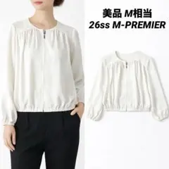 【美品】26ss M-PREMIER ギャザージップアップブルゾン M相当のサムネイル
