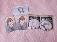 うたプリ 美風藍 缶バッジセット、寿嶺二 カミュ フェア特典カード