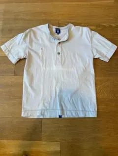 【R.NEWBOLD】ヘンリーネック Tシャツ グレー Lサイズ