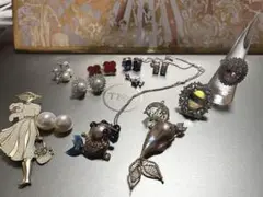 アクセサリーまとめ売り　14点 淡水パールピアス　メノウ　バロックパール