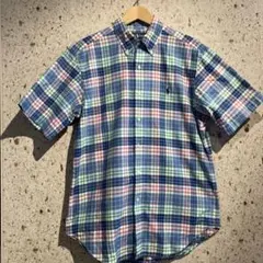00s RALPH LAUREN チェック柄ボタンダウンシャツ　ラルフローレン
