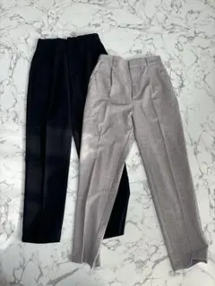 【GU】 ハイウエスト テーパードパンツ センタープレススラックスMサイズまとめ