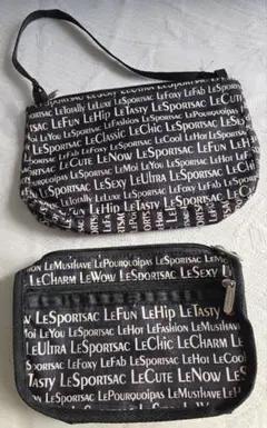 LeSportsac ロゴプリント ポーチセット