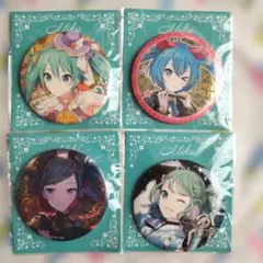 プロセカ はぴこれくじ バースデーギフト 初音ミク 箔押し缶バッジ D 4