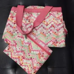 LeSportsac 花柄ハンドバッグ ポーチ付き