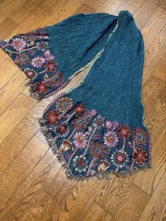 花柄刺繍ショール