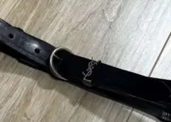 【美品】イヴサンローラン YSL ベルト レディース ヴィンテージ加工 黒のサムネイル