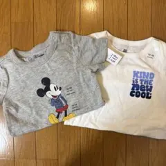 GAP ミッキーロンパース2枚セット 12-18ヶ月
