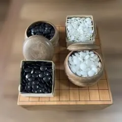 蛤碁石 那智黒石 30号 白180個 + 黒180個 囲碁 栗碁笥 箱付き - メルカリ