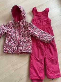 Columbia スキーウェア 上下セット XXS ピンク 120 スノーウェア