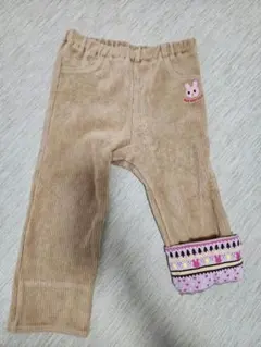 ホットビスケッツ　ミキハウス　うさぎコーデュロイパンツ