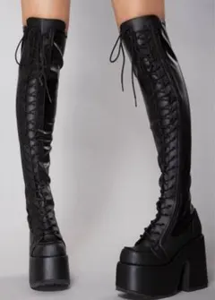 新品未使用⭐️Demonia デモニア 厚底ブーツ 黒26cm M8 取り寄せ]SWING-327 / 厚底ブーツ【DEMONIA】 | Spider Rock Web